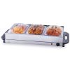 Electric Buffet Server & Food Warmer, 25.6" x 15" Portable Stainless Steel Chafing Dish Set with Temp Control & Oven-Safe Pan, Perfect for Cater