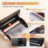 Vacuum Sealer Machine, 80Kpa 130W Powerful, Multifunctional for Dry and Moist Food Storage, Automatic and Manual Air Sealing System with Built-i