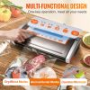 Vacuum Sealer Machine, 80Kpa 130W Powerful, Multifunctional for Dry and Moist Food Storage, Automatic and Manual Air Sealing System with Built-i