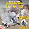 Commercial Meat Slicer, 240W Electric Deli Food Slicer, 10 inch Carbon Steel Blade Electric Food Slicer, 350-400RPM Meat Slicer, 0 - 0.47 inch A