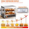 2-Tier Commercial Food Warmer Countertop Pizza Cabinet with Water Tray