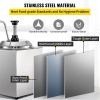 Cheese Dispenser with Pump, 2.6Qt Capacity Nacho Cheese Warmer with Pump, 650W Hot Fudge Warmer, Stainless Steel Hot Cheese Dispenser for Hot Fu