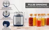 Electric Grinder For Herb,pice,Pollen And Coffee Fast Grinding For Flower Buds,Dry Spices,And Herbs Compact Size Silver