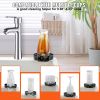 Glass Rinser, 10 Powerful Spraying Jets 360¬∞ Rotating Cup Rinser for Sink, 304 Stainless Steel Faucet Cup Washer & Silicone Nonslip Pad for Bab