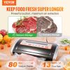 Vacuum Sealer Machine, 80Kpa 130W Powerful, Multifunctional for Dry and Moist Food Storage, Automatic and Manual Air Sealing System with Built-i