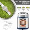 Electric Grinder For Herb,pice,Pollen And Coffee Fast Grinding For Flower Buds,Dry Spices,And Herbs Compact Size Silver