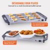 Electric Buffet Server & Food Warmer, 25.6" x 15" Portable Stainless Steel Chafing Dish Set with Temp Control & Oven-Safe Pan, Perfect for Cater