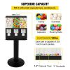 Triple Head Candy Vending Machine, 1-inch Gumball Vending Machine, Commercial Gumball Vending Machine with Stand and Adjustable Candy Outlet Siz